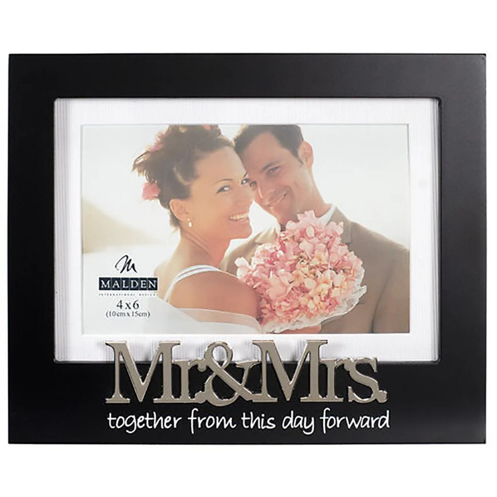 Malden : Mr.& Mrs. Expressions Photo Frame -4x6 or 5x7