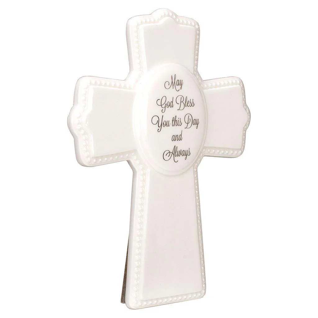 Malden : May God Bless You - Ceramic Cross - Image 2