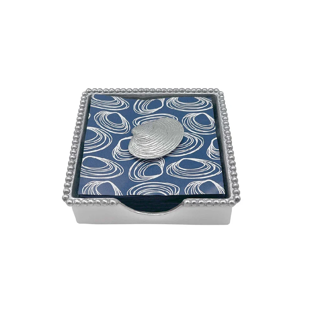 Mariposa : Clam Beaded Napkin Box Set