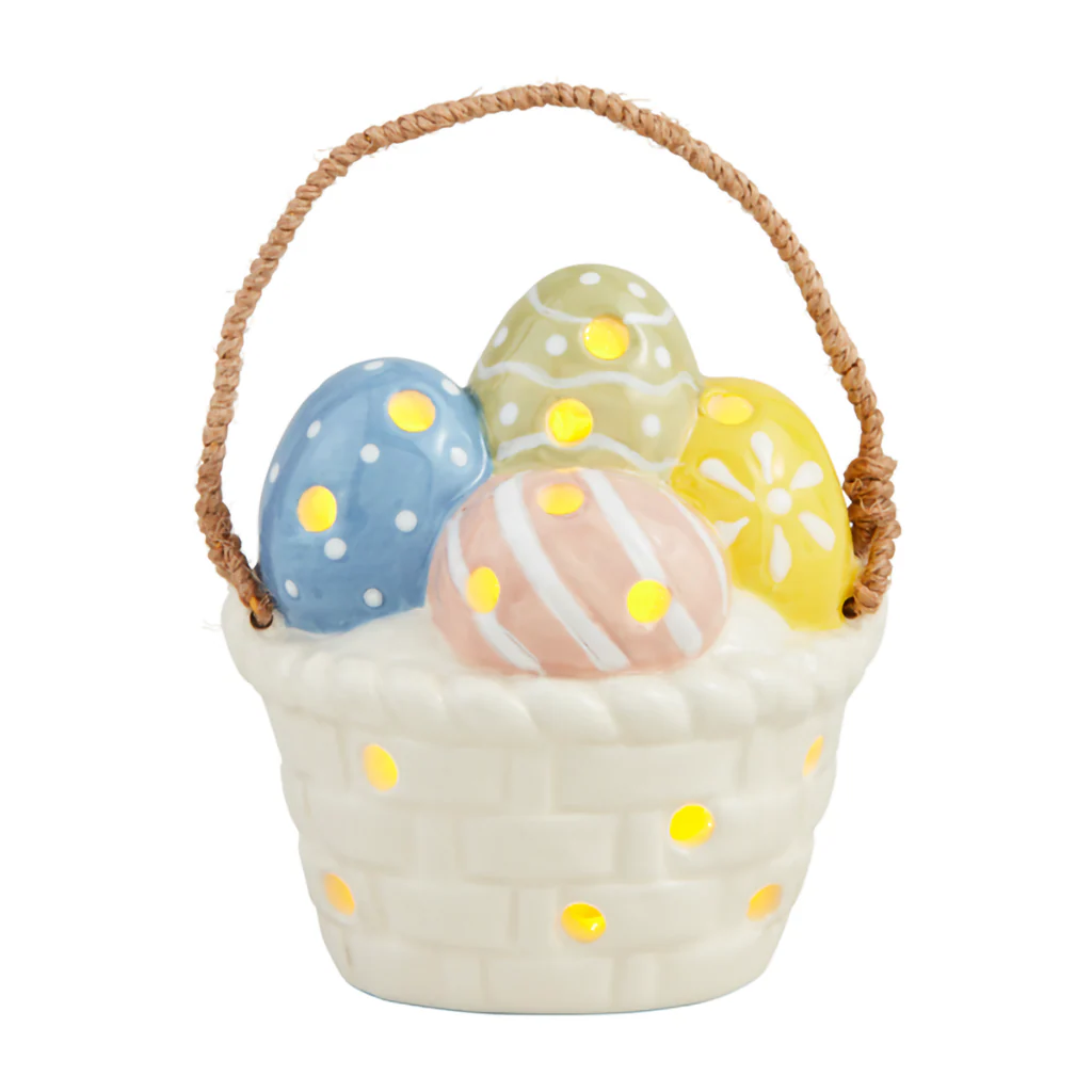 Mud Pie : Light-Up Easter Basket Sitter