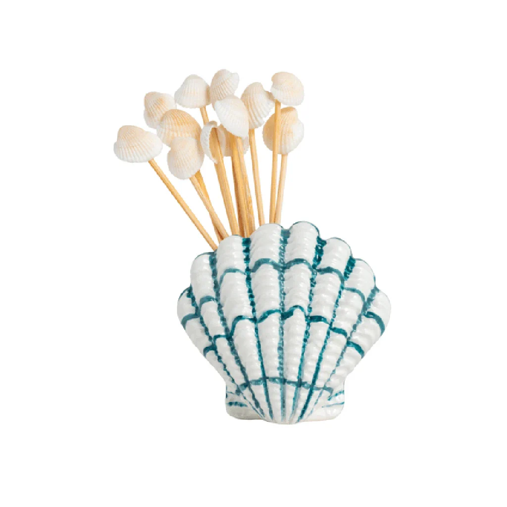 Mud Pie LLC: Shell Toothpick Holder