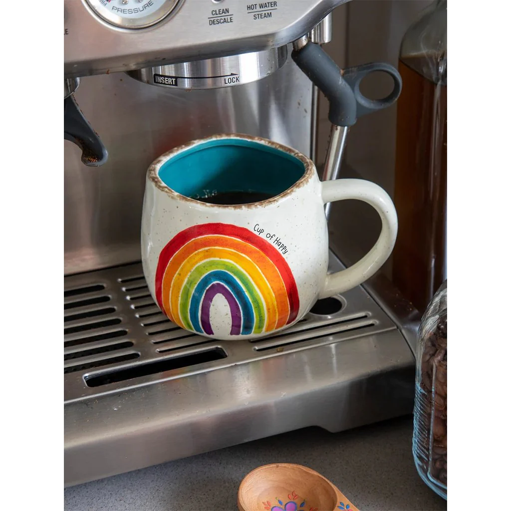 Natural Life : Artisan Coffee Mug - Rainbow - Image 2