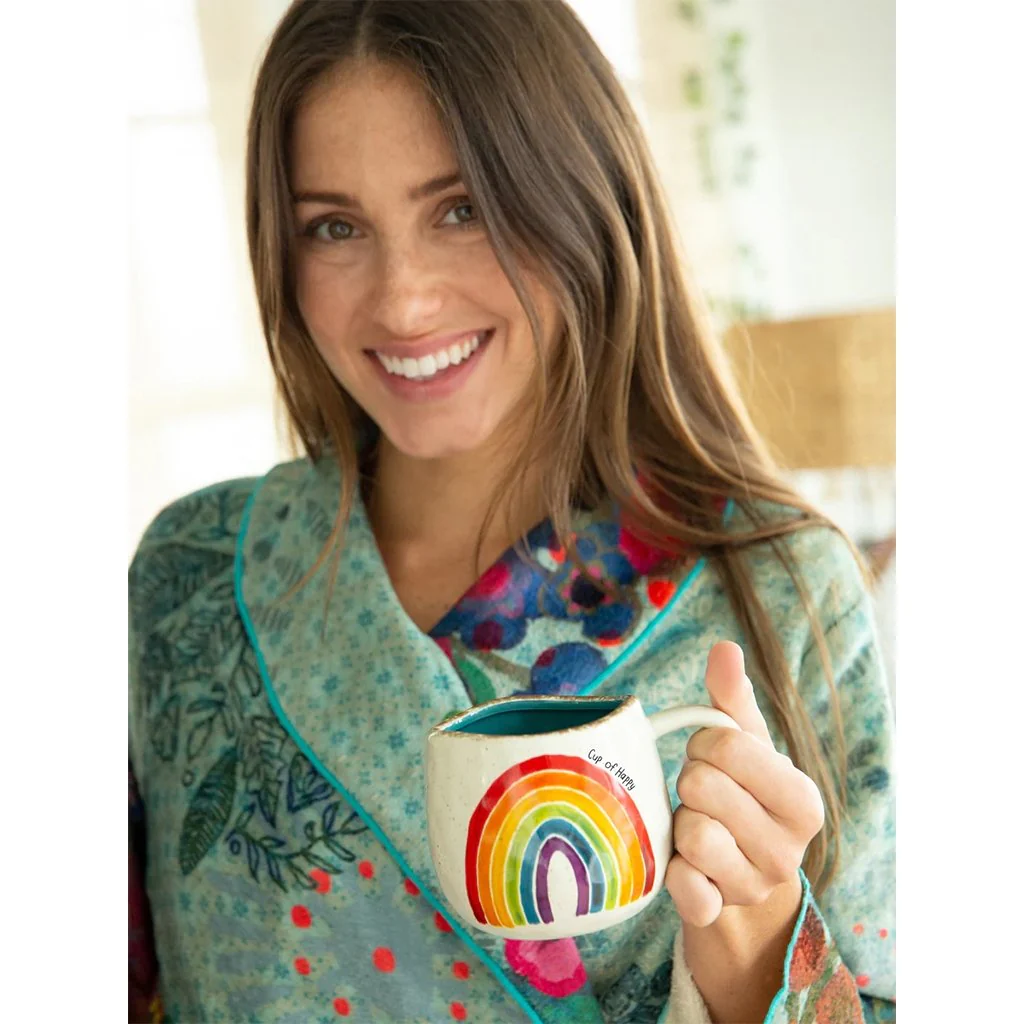 Natural Life : Artisan Coffee Mug - Rainbow - Image 3