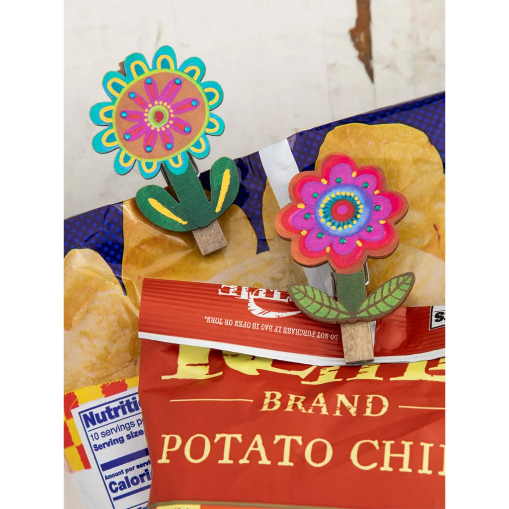 Natural Life : Magnet Bag Clips, Set of 2 - Flower - Image 2
