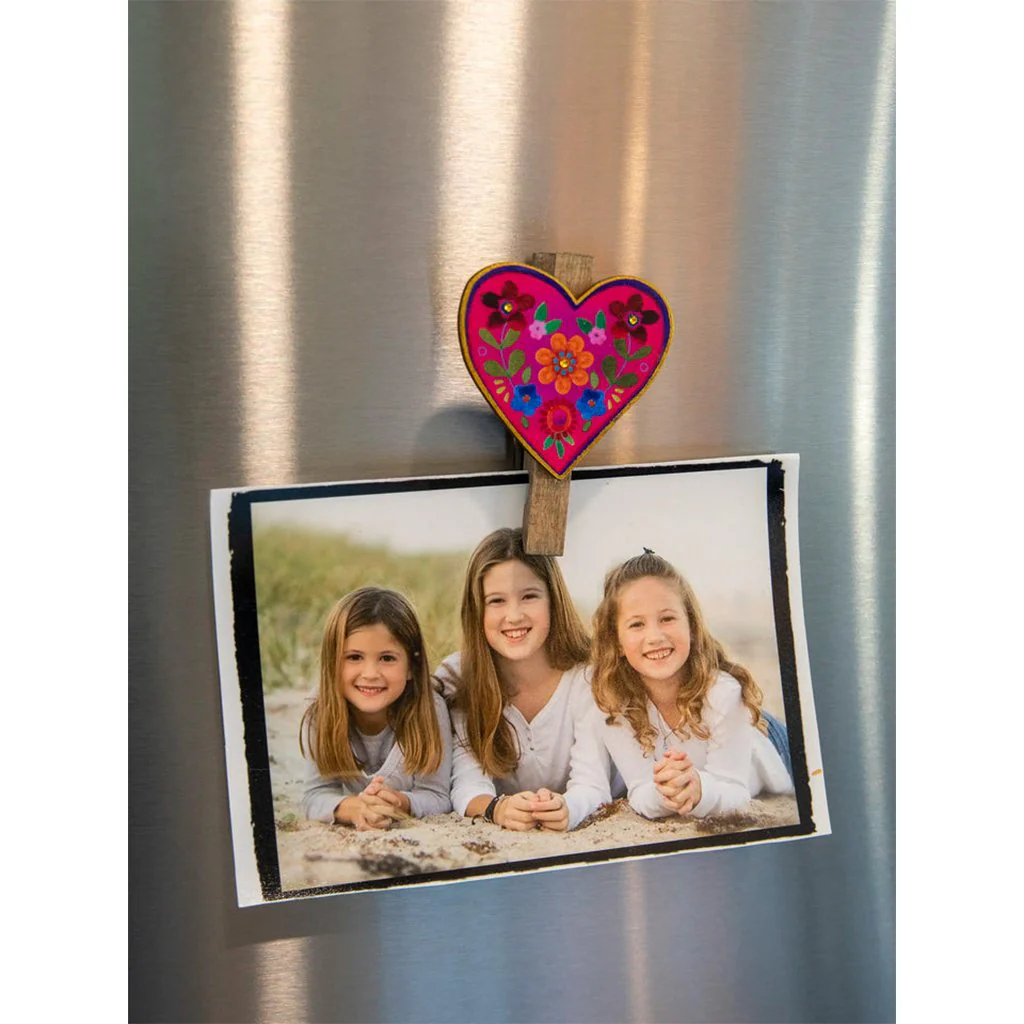Natural Life : Magnet Bag Clips, Set of 2 - Heart - Image 2