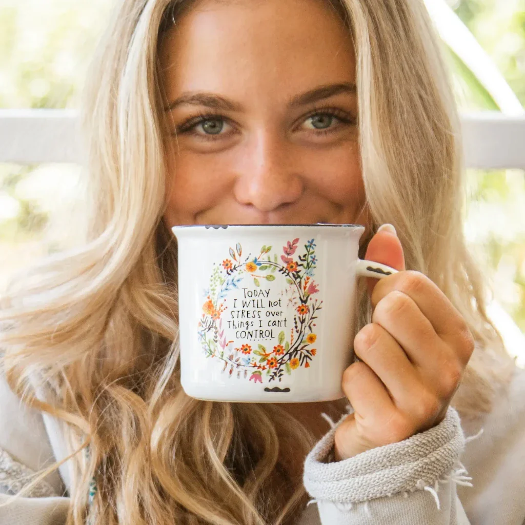 Natural Life : Today I Will Not Stress Camp Coffee Mug - Image 2