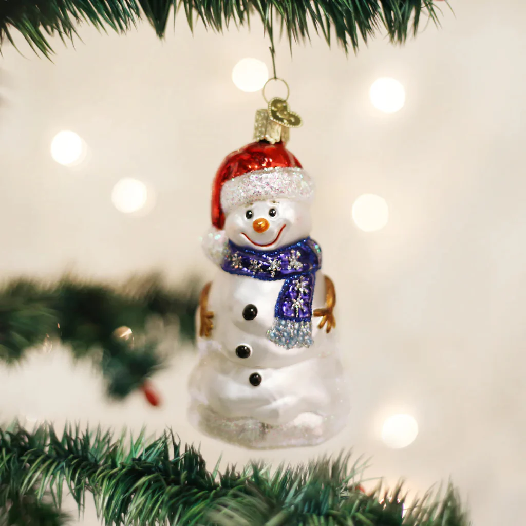 Old World Christmas : Happy Snowman Ornament