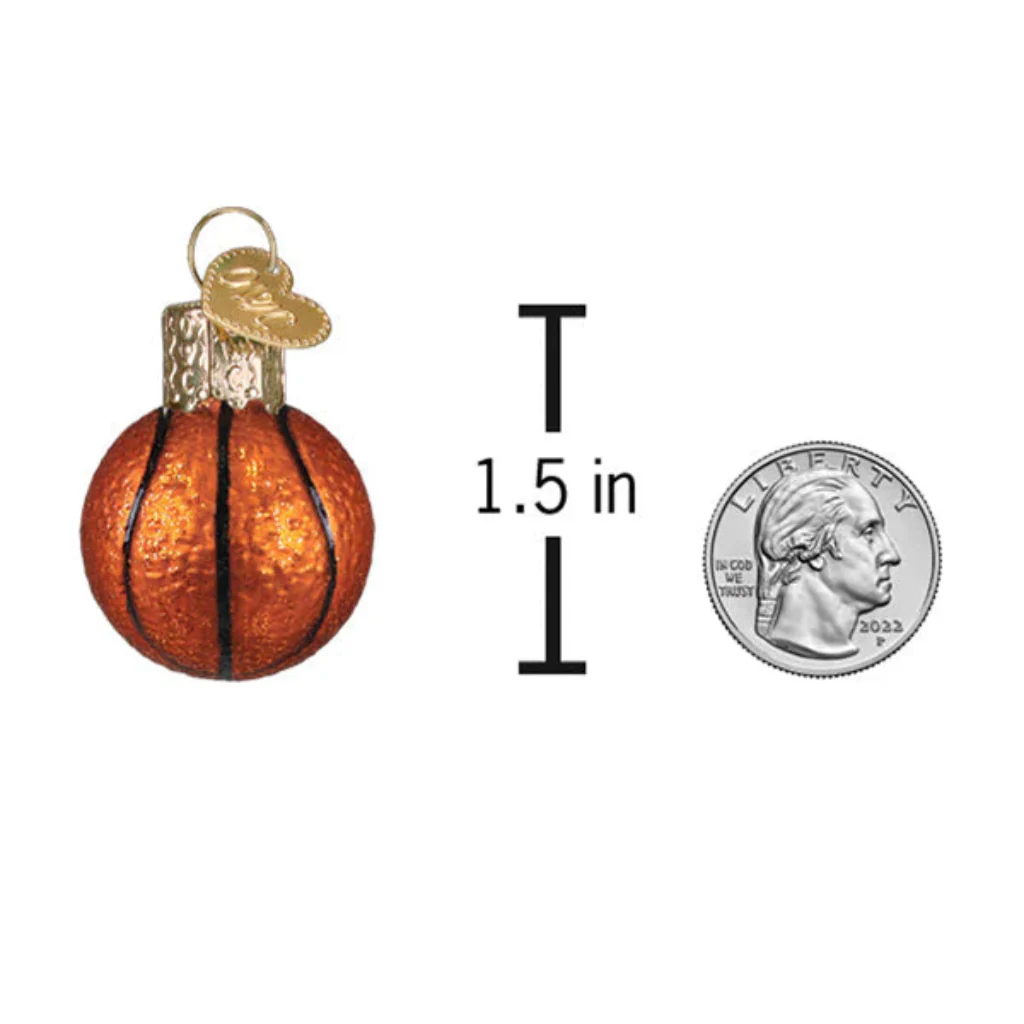 Old World Christmas : Mini Basketball Ornament - Image 3