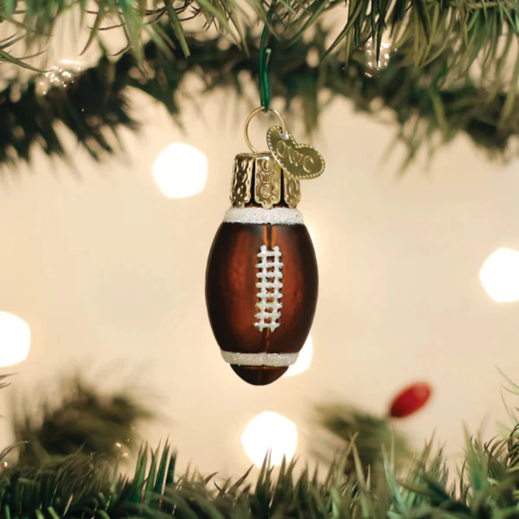 Old World Christmas : Mini Football Ornament