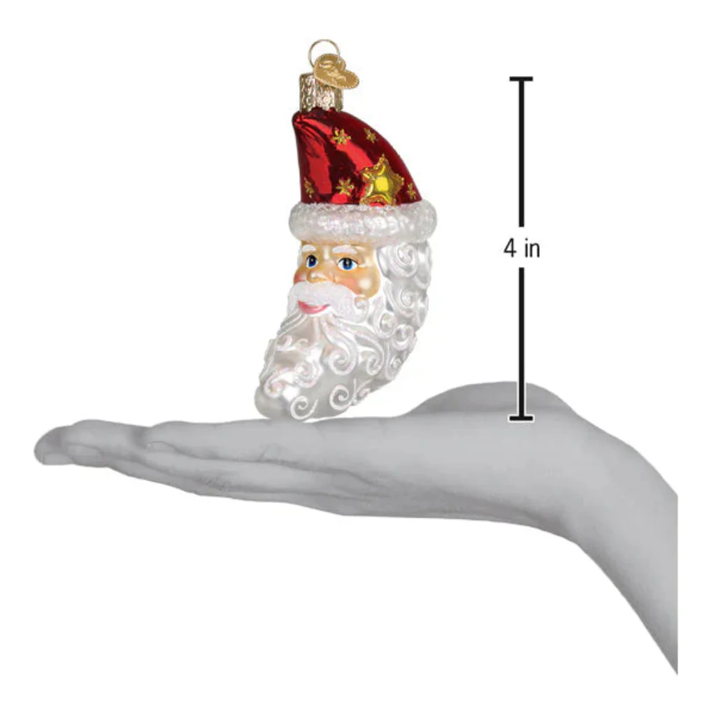 Old World Christmas : Santa Moon Face Ornament - Image 3