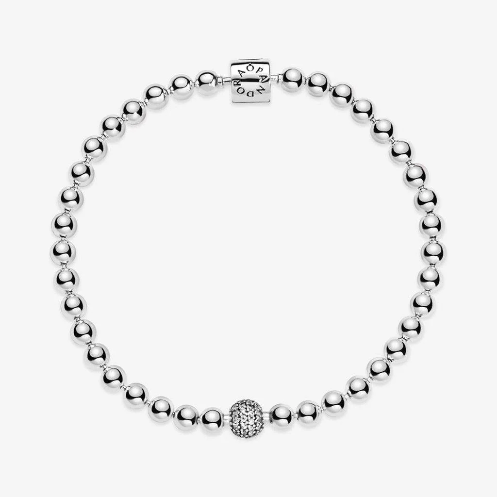 PANDORA : Beads & Pavé Bracelet (3 Asstd Sizes) - Image 3