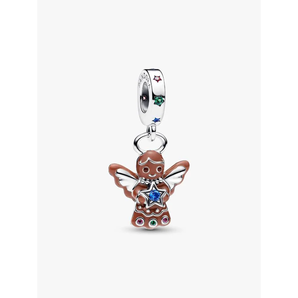 PANDORA : Gingerbread Angel Dangle Charm