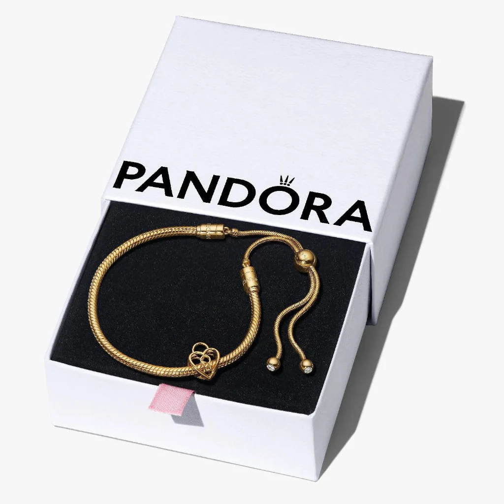 PANDORA : Golden Padlock Bracelet Gift Set