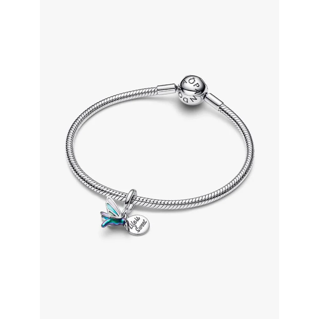 PANDORA : Hummingbird Double Dangle Charm - Image 4
