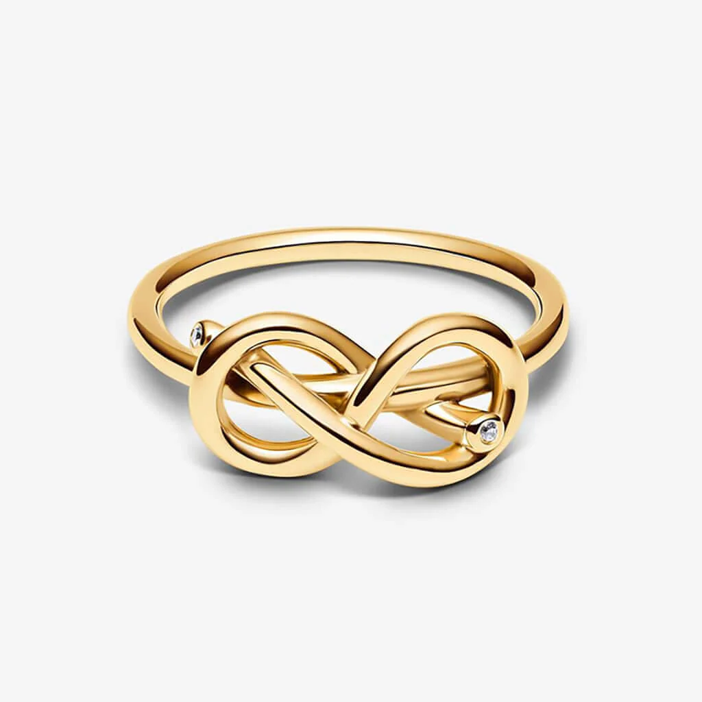 PANDORA : Infinity Knot Ring - Gold - Image 3