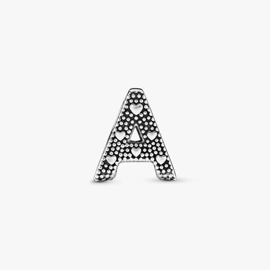 Pandora : Letter A Alphabet Charm - Sterling Silver - Image 2