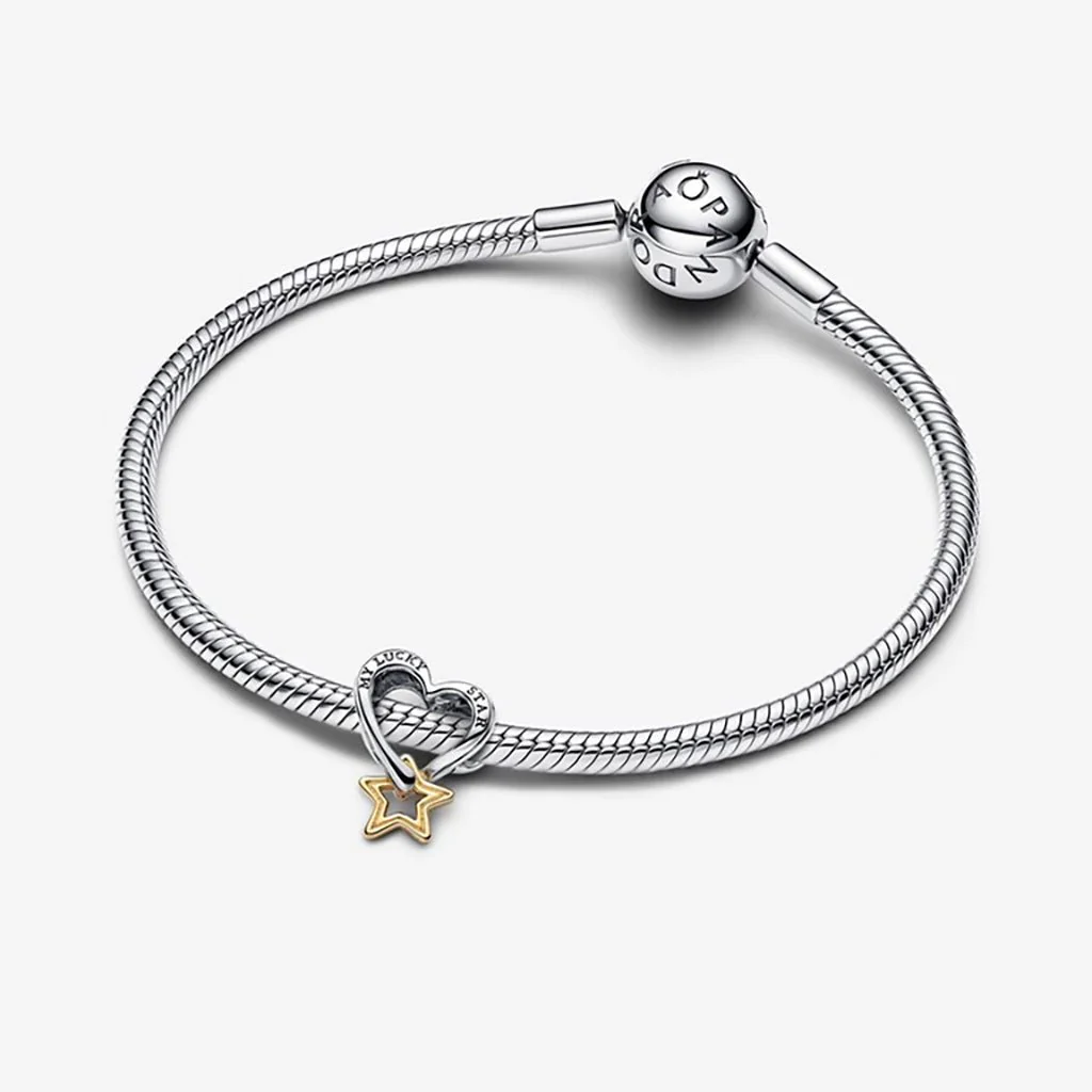PANDORA : Lucky Star & Heart Charm - Image 4
