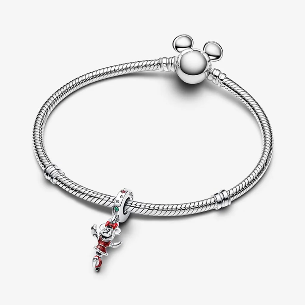 PANDORA : Minnie Mouse Ice Skating Dangle Charm - Image 4