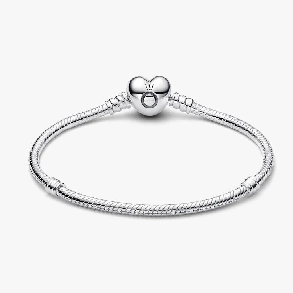 Pandora : Moments Heart & Snake Chain Bracelet - Image 2