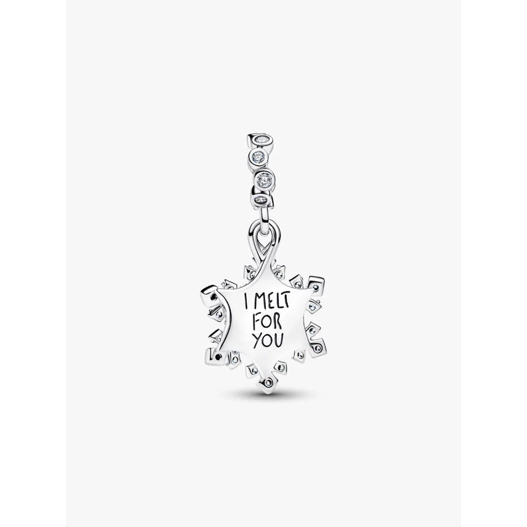 PANDORA : Opalescent Snowflake Double Dangle Charm - Image 3