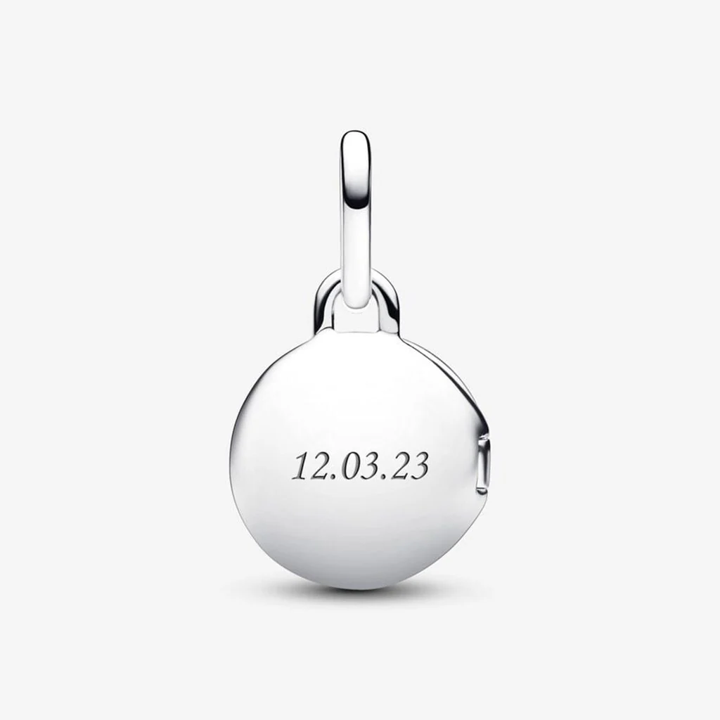PANDORA : Openable & Engravable Love Locket Dangle Charm - Sterling Silver - Image 9