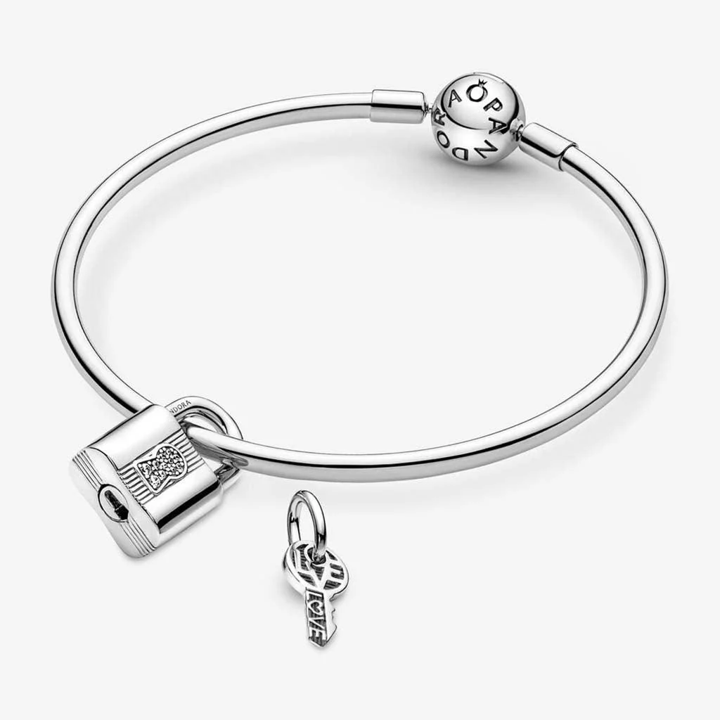PANDORA : Padlock and Key Dangle Charm - Image 5