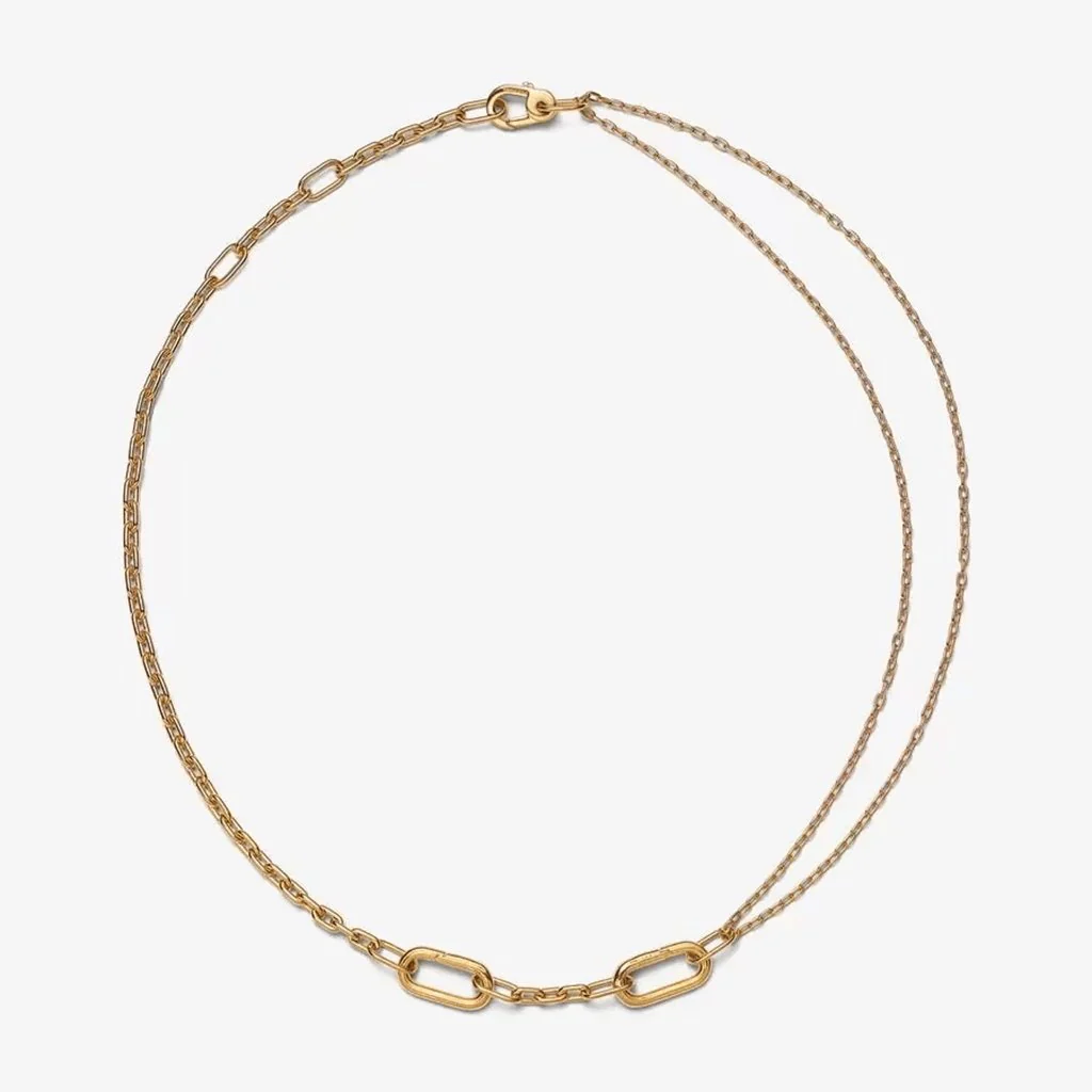 PANDORA : Pandora ME Double Link Chain Necklace - 17.7" - Image 2