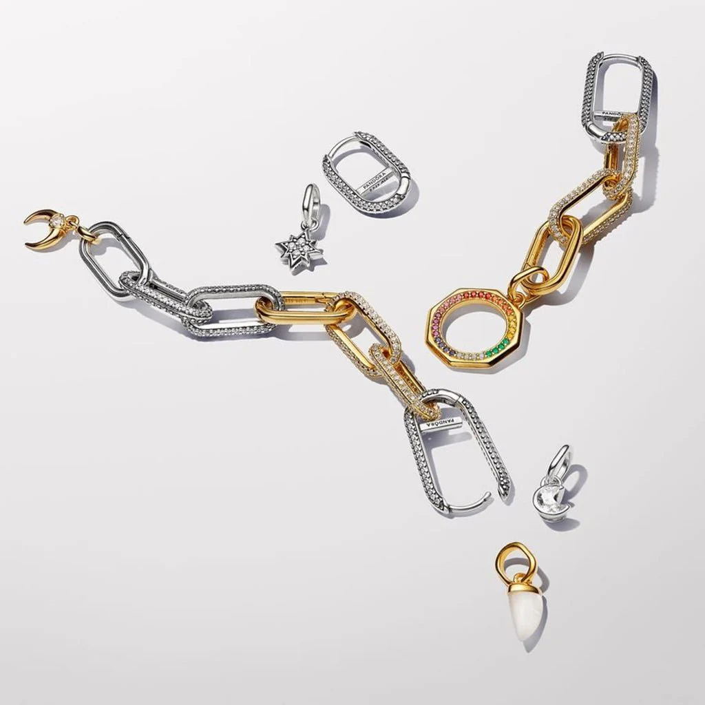PANDORA : Pandora ME Rectangular Openable Link- Gold - Image 3
