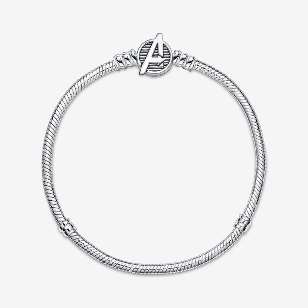 PANDORA : Pandora Moments Marvel The Avengers Logo Clasp Snake Chain Bracelet - Image 3