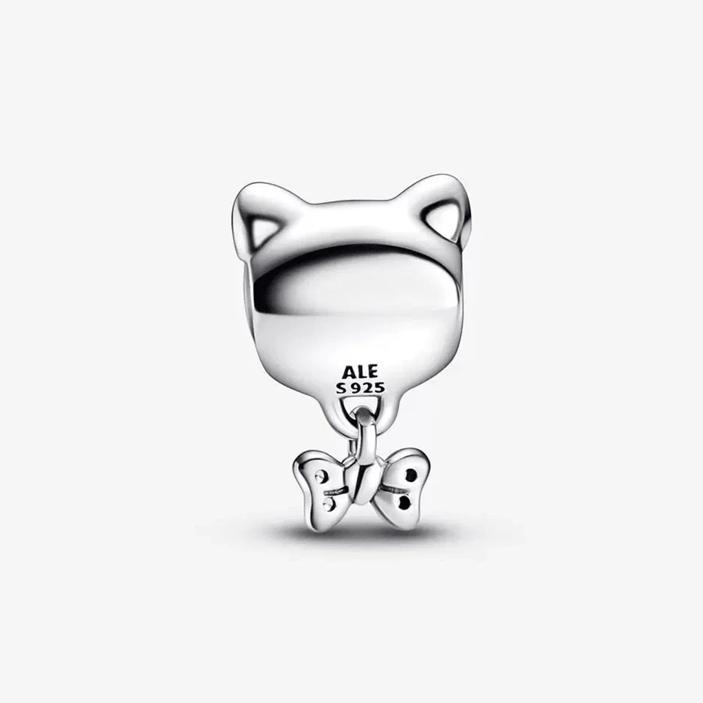 PANDORA : Pet Cat & Bow Charm - Image 5