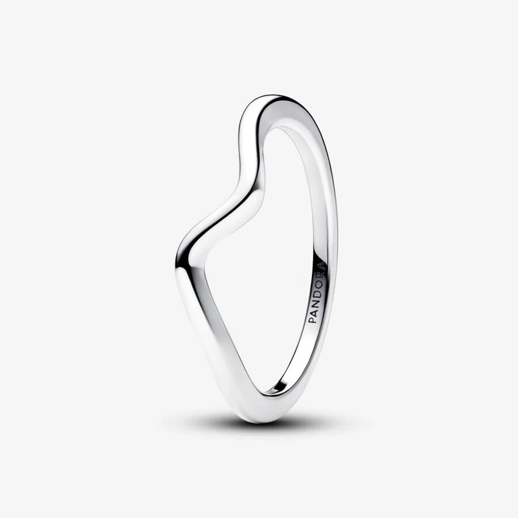 PANDORA : Polished Wave Ring - Sterling Silver