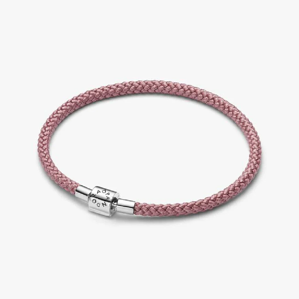 Pandora : Shimmering Pink Cord Bracelet