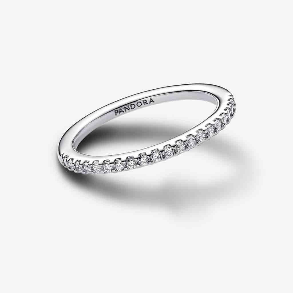 PANDORA : Sparkling Band Ring in Sterling Silver - Image 2