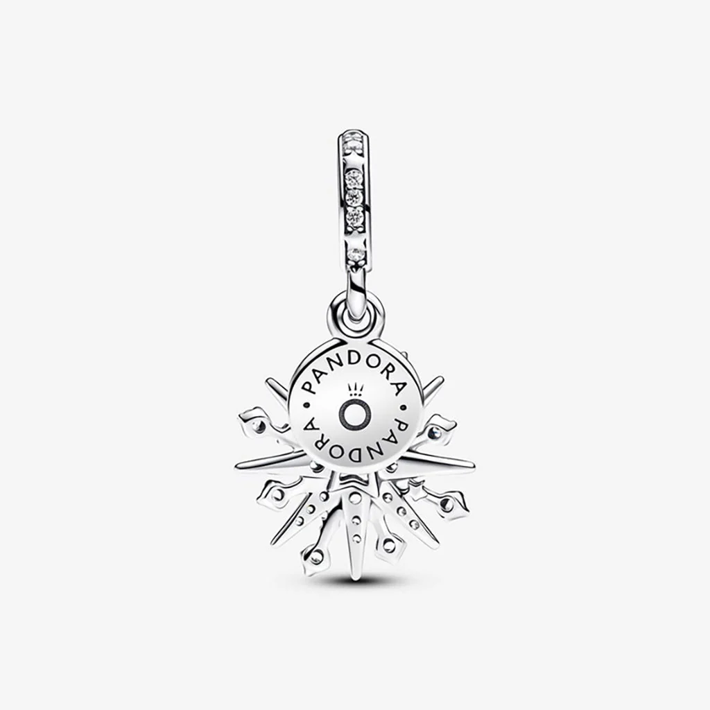 PANDORA : Sparkling Firework Double Dangle Charm - Image 3