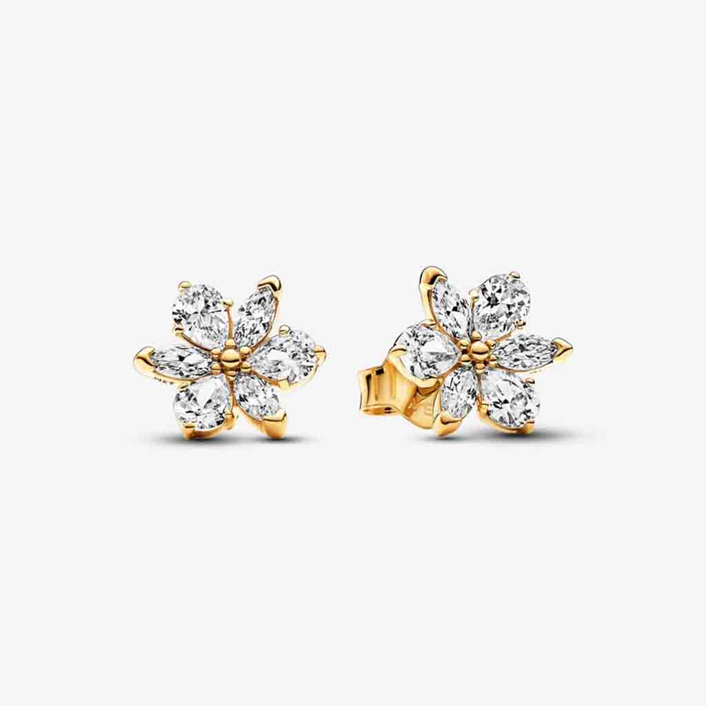 PANDORA : Sparkling Herbarium Cluster Stud Earrings