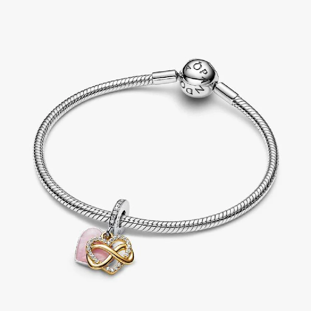 Pandora : Sparkling Infinity Heart Dangle Charm - Image 3