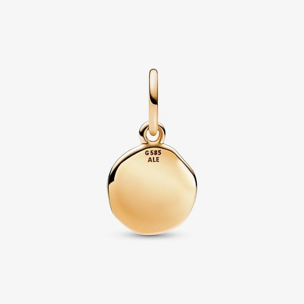 PANDORA : Sparkling Love Stamp Dangle Charm - Image 4