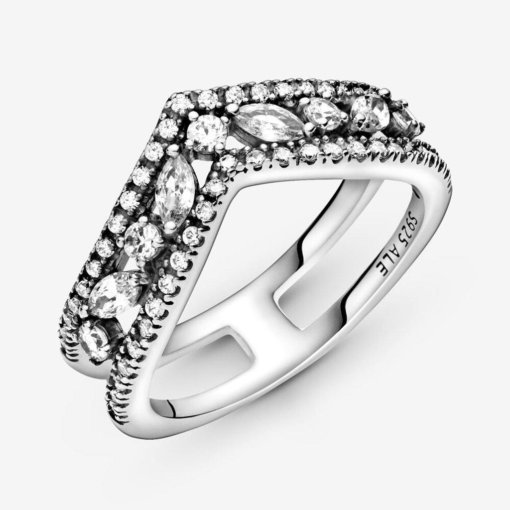 PANDORA : Sparkling Marquise Double Wishbone Ring - Image 4