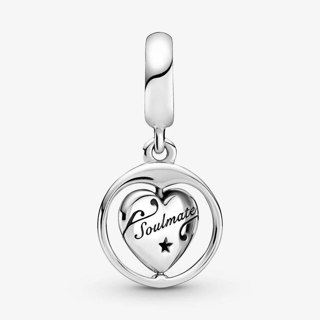 PANDORA : Spinning Forever & Always Soulmate Dangle Charm - Image 2