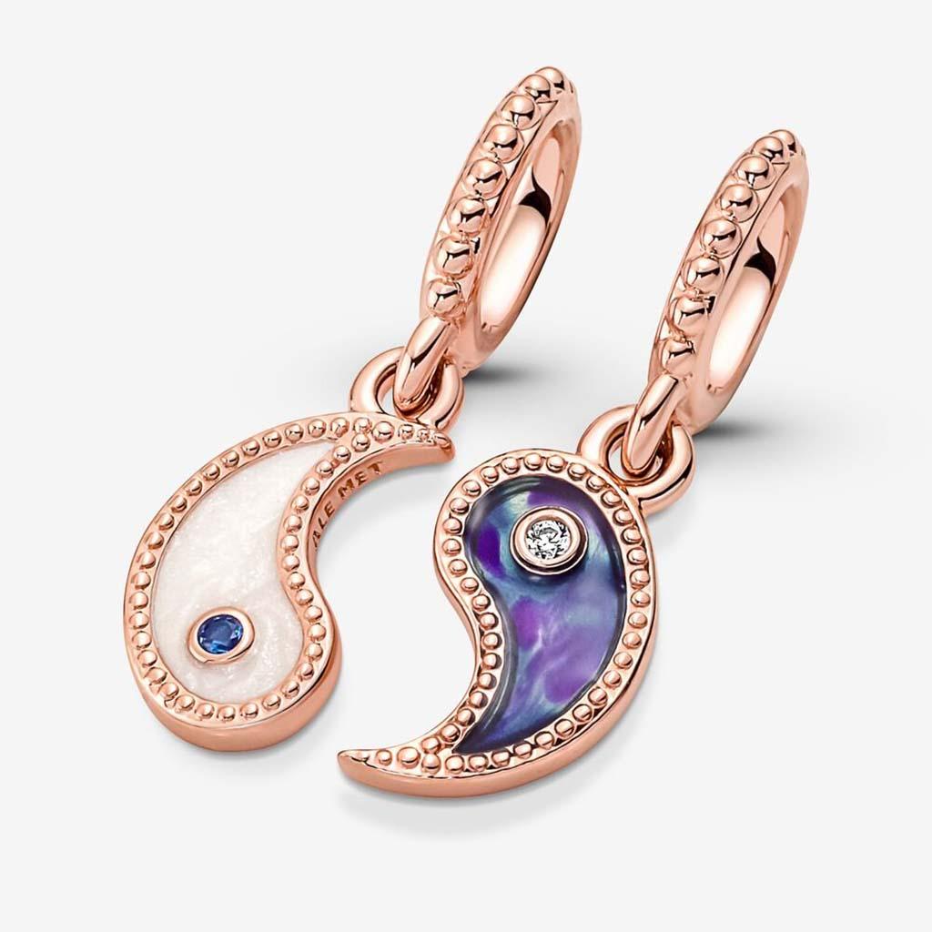 PANDORA : Splittable Yin & Yang Sparkling Dangle Charm - Image 2
