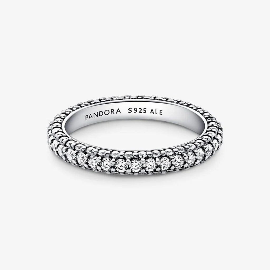 PANDORA : Timeless Pavé Single-row Ring in Sterling Silver - Image 4