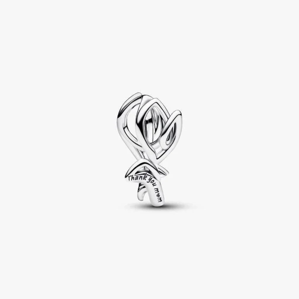 PANDORA : Tulip Openwork Charm - Silver