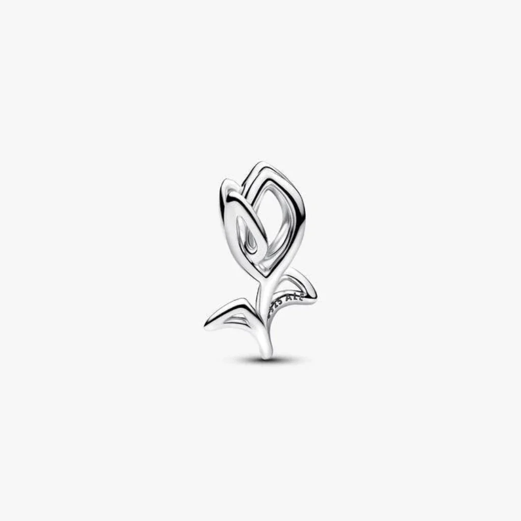 PANDORA : Tulip Openwork Charm - Silver - Image 2