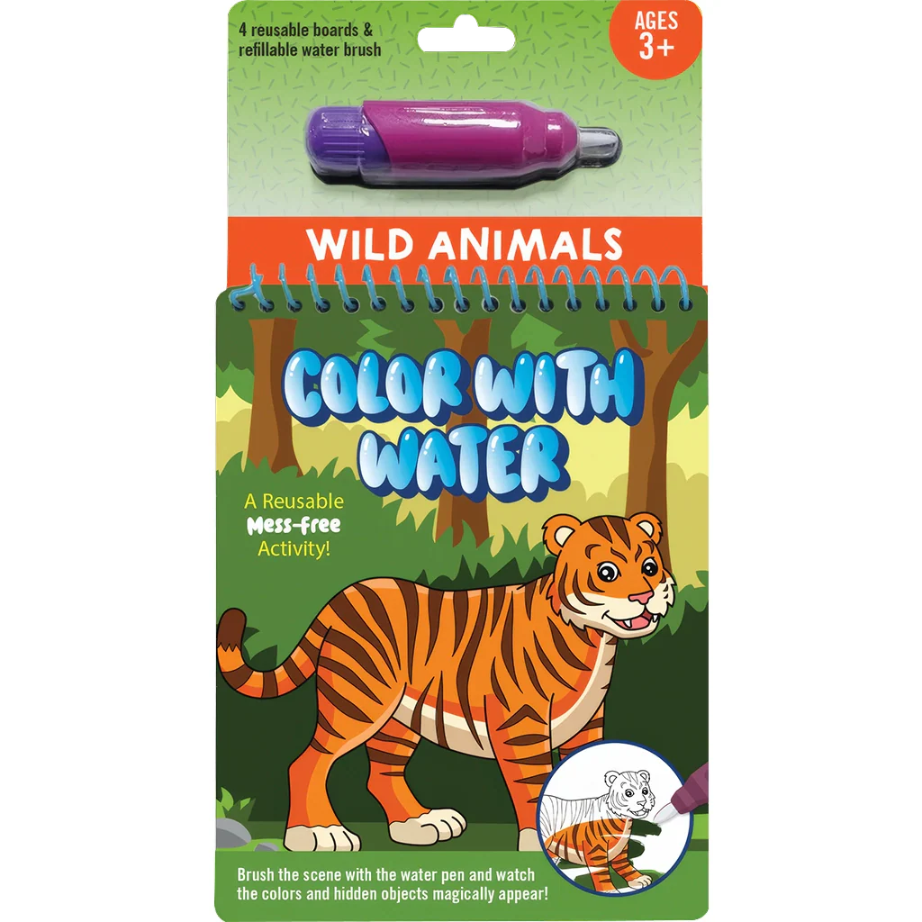 Peter Pauper Press : Color With Water - Wild Animals