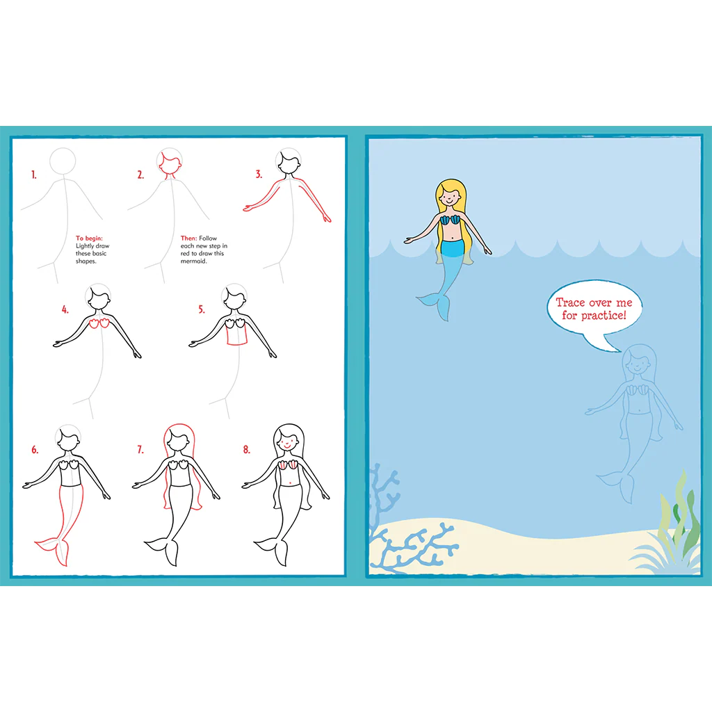 Peter Pauper Press : Learn to Draw - Unicorns, Mermaids & More! - Image 3