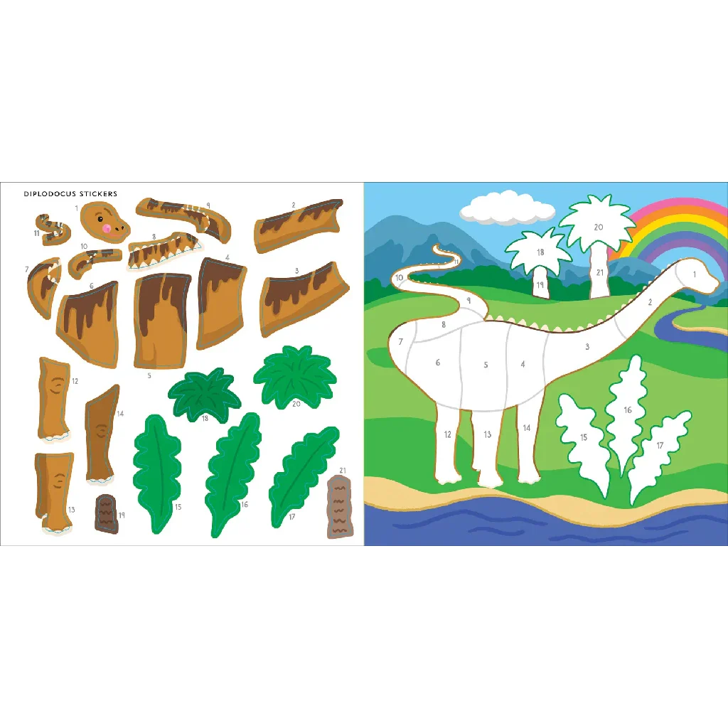 Peter Pauper Press : My First Color-by- Dinosaurs Sticker Book - Image 5