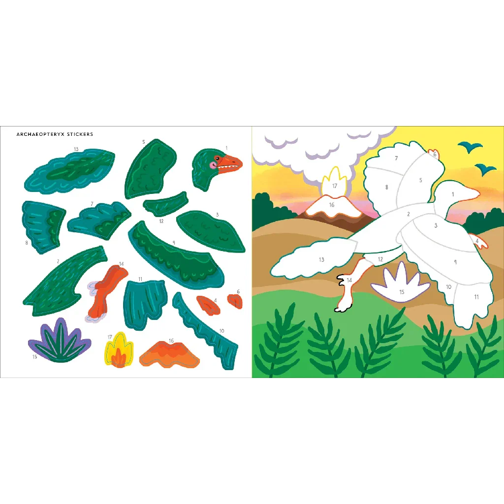 Peter Pauper Press : My First Color-by- Dinosaurs Sticker Book - Image 6