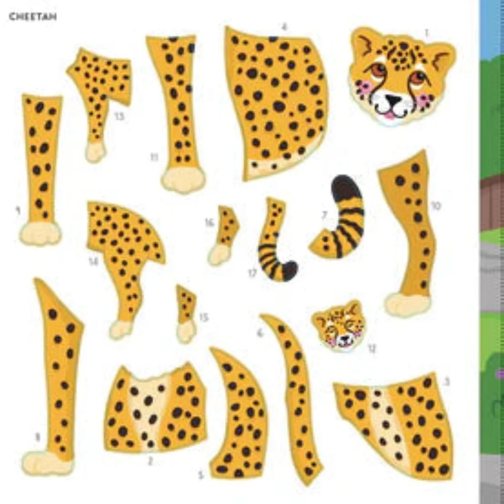 Peter Pauper Press : My First Color-by-Sticker Book - At the Zoo - Image 3