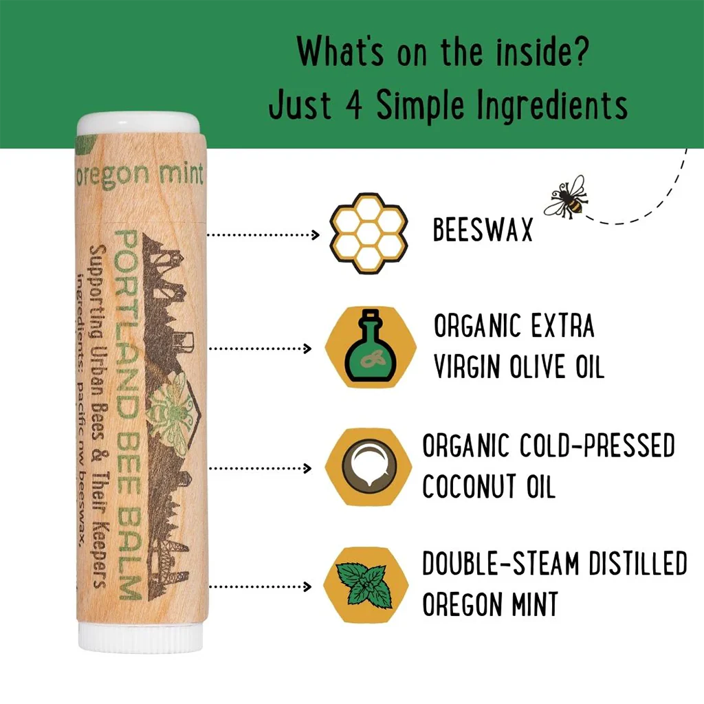 Portland Bee : Oregon Mint Lip Balm - Image 2