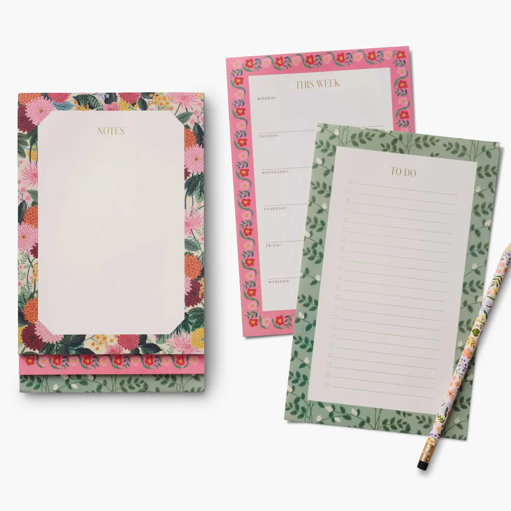 Rifle Paper Co : Dahlia Tiered Notepad - Image 3